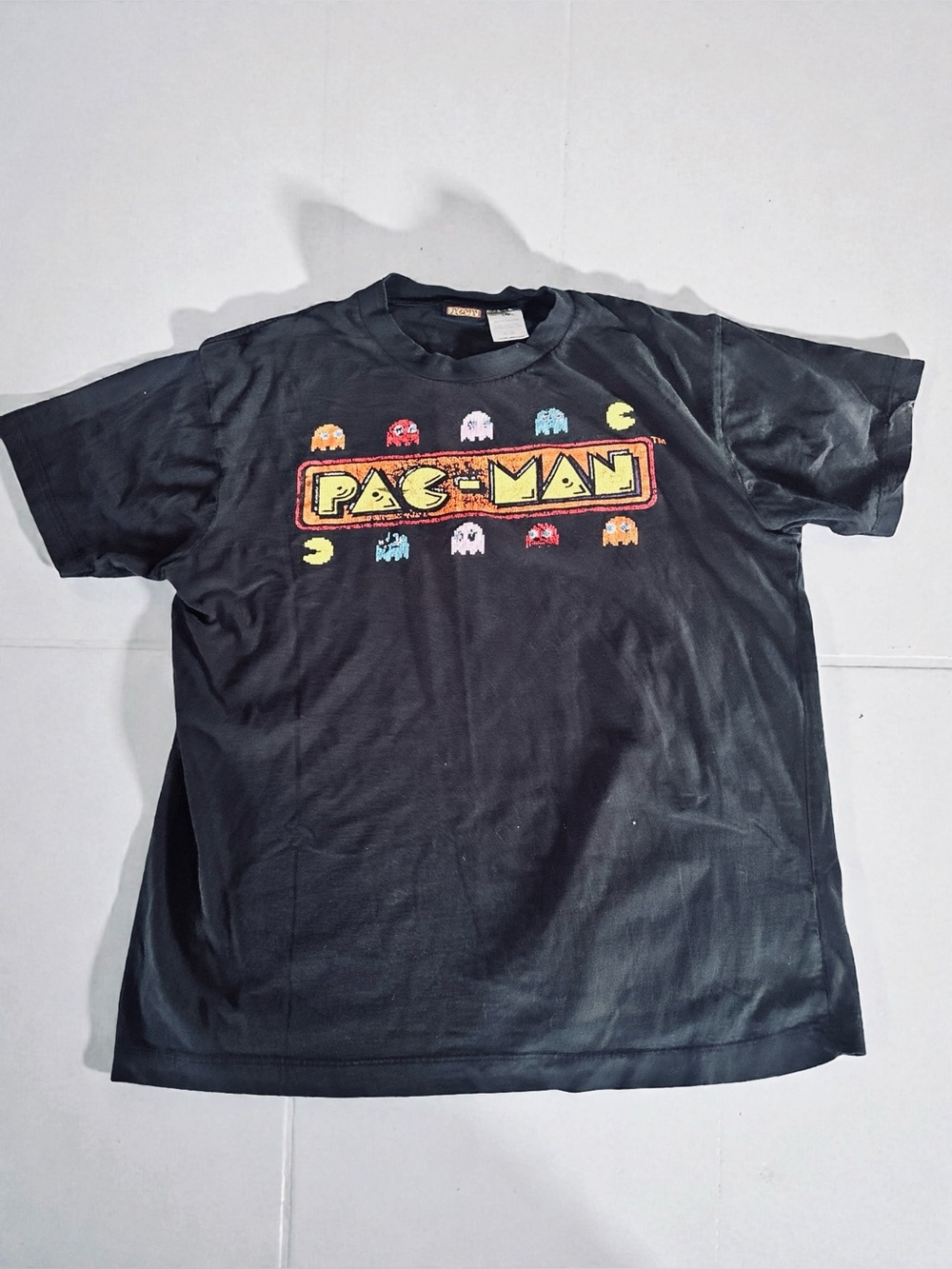 Pac-Man Single Stitch T Shirt Retro Arcade Video Game Tee Large